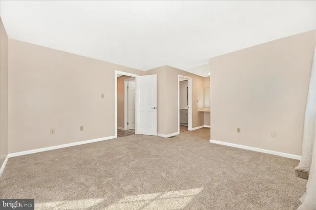 a view of an empty room