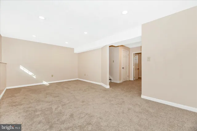 a view of an empty room