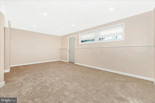 a view of an empty room