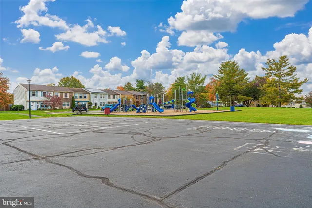 a view of street with houses