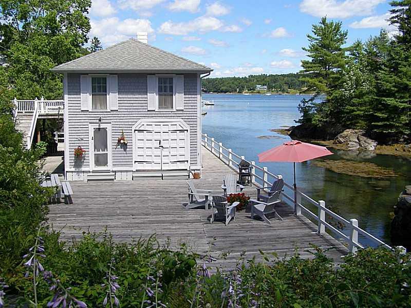 35 Landing Road Southport, ME 04576 - Photo 1 of 35 Patio/Deck. Classic Cottage on Rand...