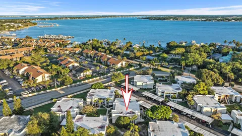 a view of a city and ocean view