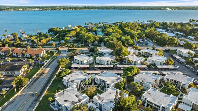 a view of a city with ocean view