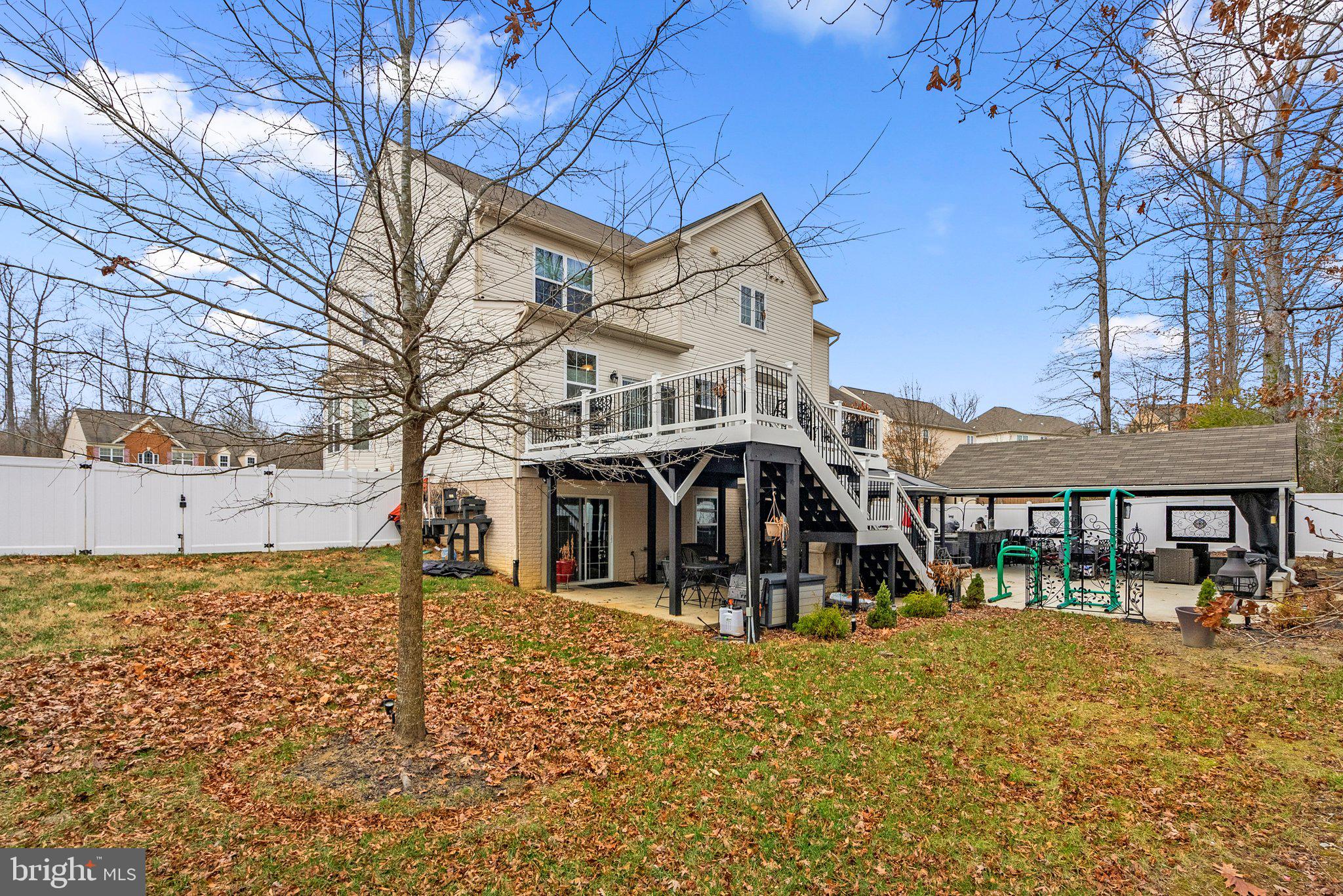 17510 Madrillon Way Accokeek, MD 20607 - Photo 37 of 40 Large fenced in rear yard backing to woods
