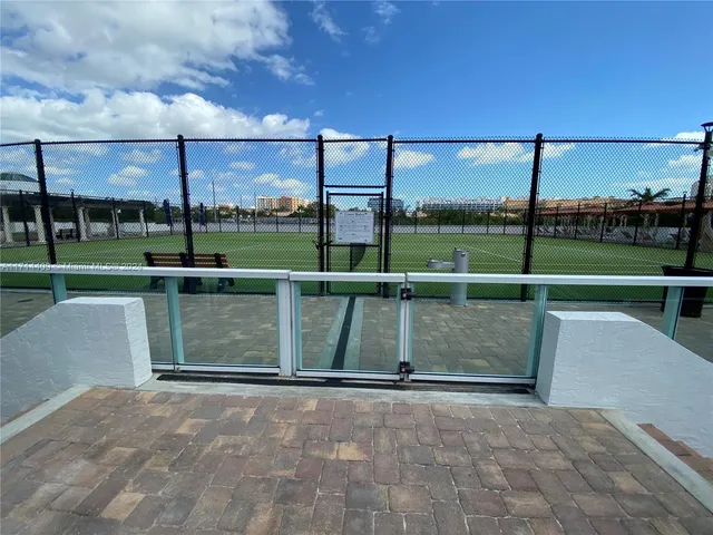 a view of swimming pool from balcony