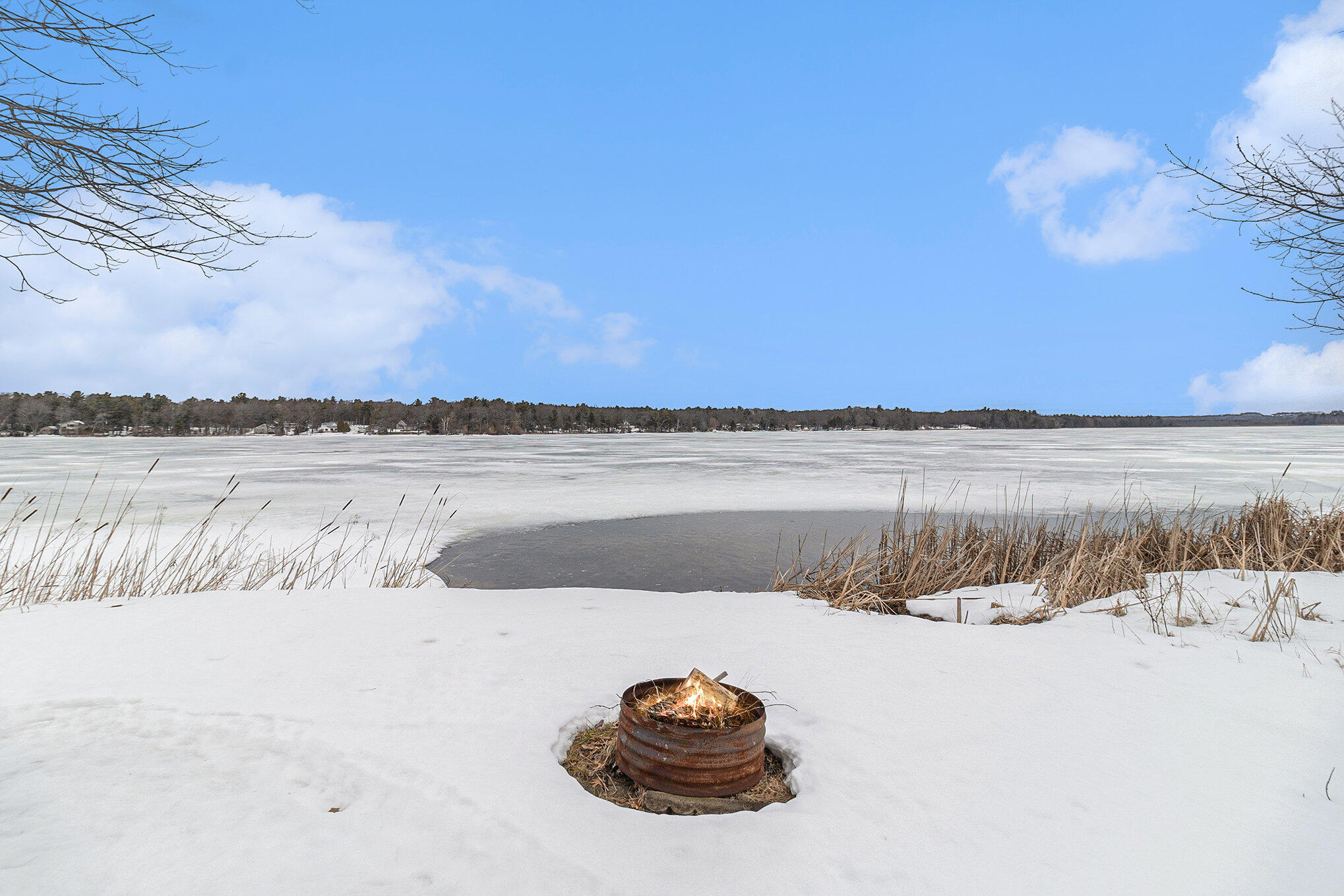 70 West Birch Road Manistee, MI 49660 - Photo 27 of 30 Fire Pit by Bar Lake Frontage
