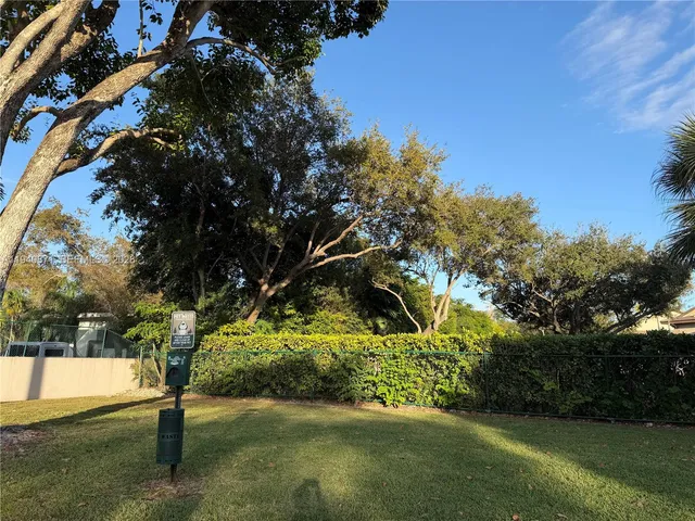 a view of outdoor space with garden