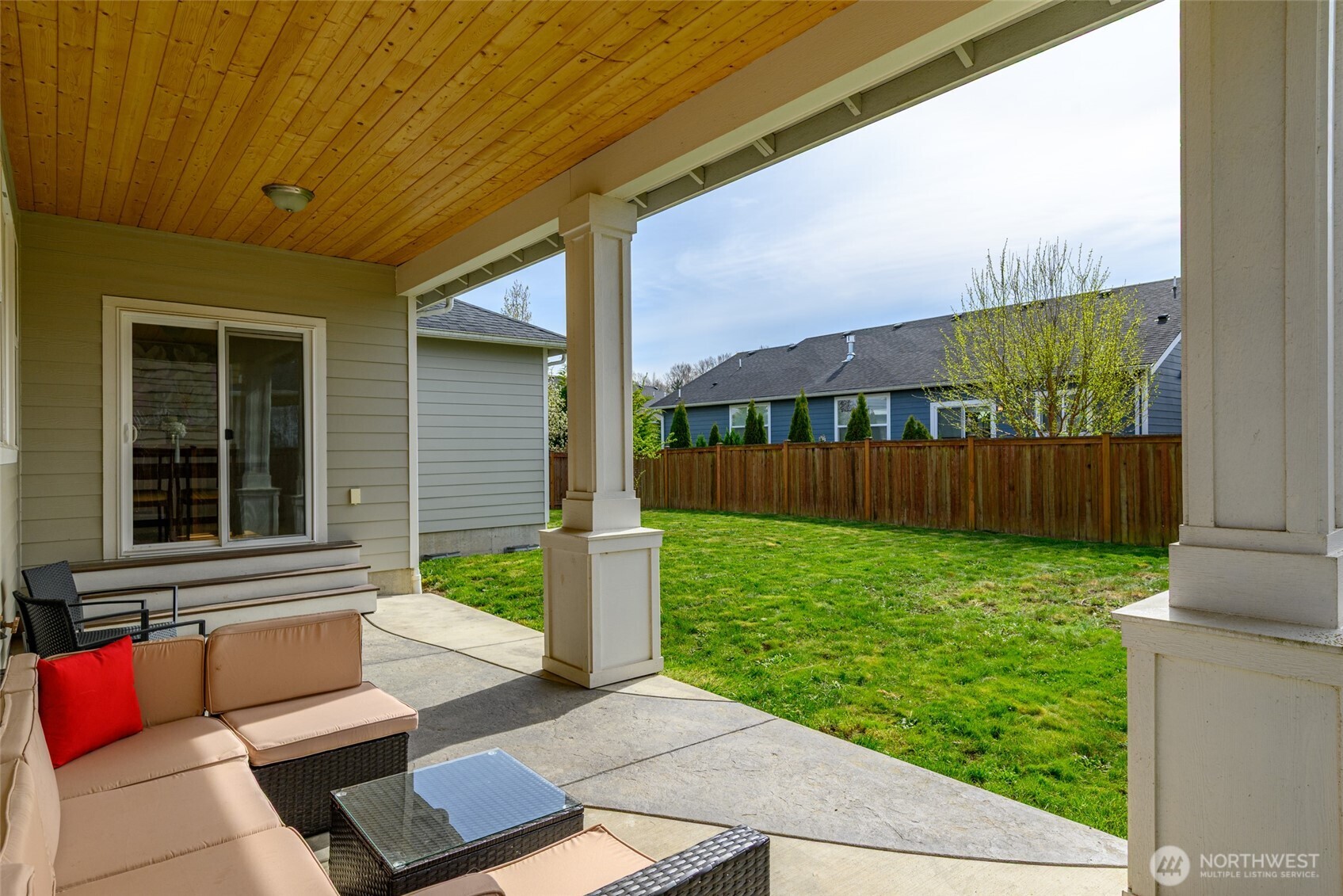 1768 East Rio Vista Avenue Burlington, WA 98233 - Photo 29 of 37 a view of a porch with furniture and a yard