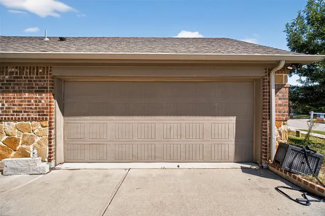 a view of backyard with cabin