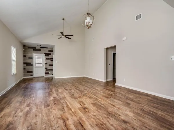 wooden floor in an empty room