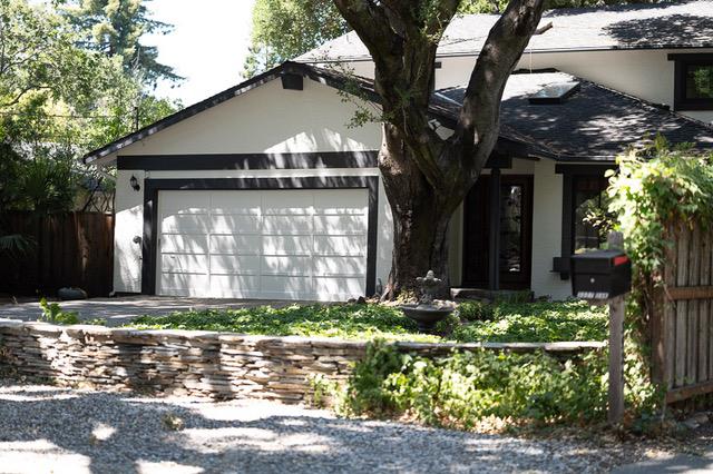 a front view of a house