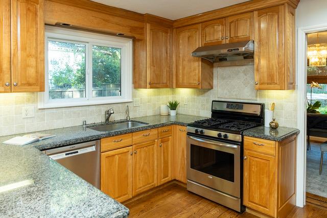 3523 Oak Drive Menlo Park, CA 94025 - Photo 4 of 20 a kitchen with a stove and a sink