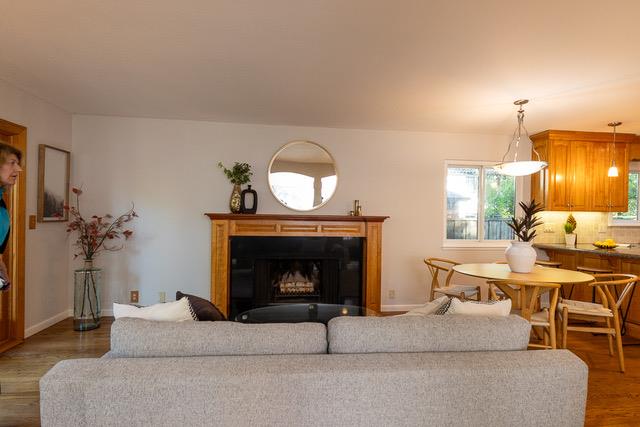 3523 Oak Drive Menlo Park, CA 94025 - Photo 9 of 20 a living room with furniture and a fireplace