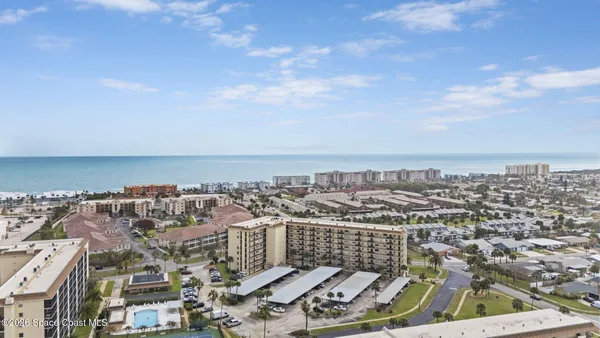 an aerial view of a city