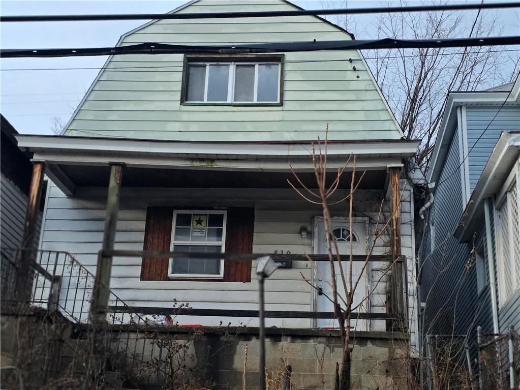 830 Frank Street McKees Rocks, PA 15136 - Photo 2 of 6 a view of house with roof deck