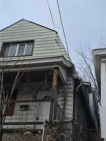 a front view of a house