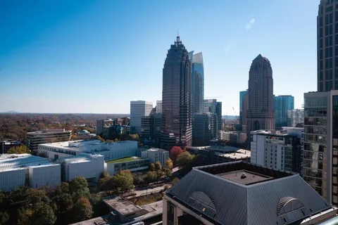 a view of roof with sitting area