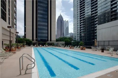 a building view with a outdoor space