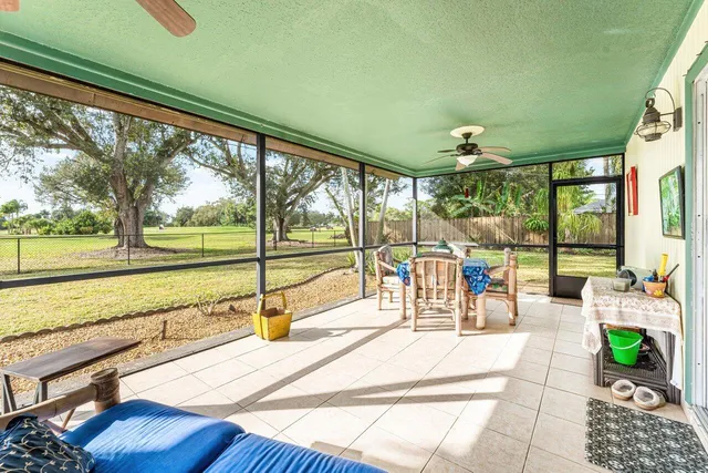 a building outdoor space with seating space