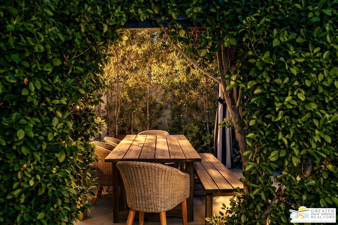 2493 East Powell Road Palm Springs, CA 92262 - Photo 31 of 43 a view of a yard in a backyard