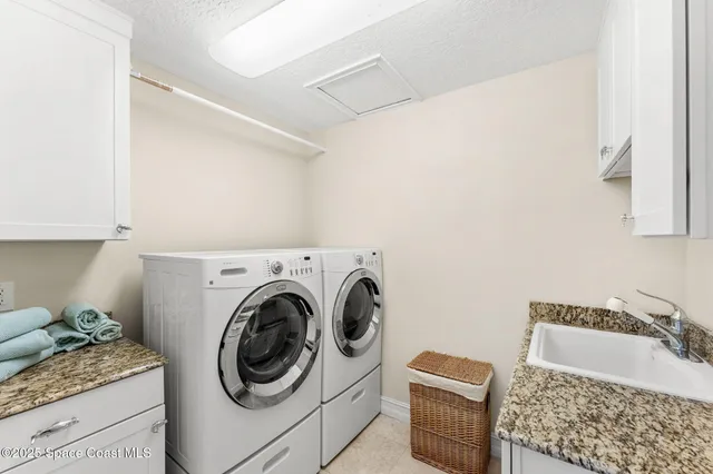 a view of a yard with swimming pool