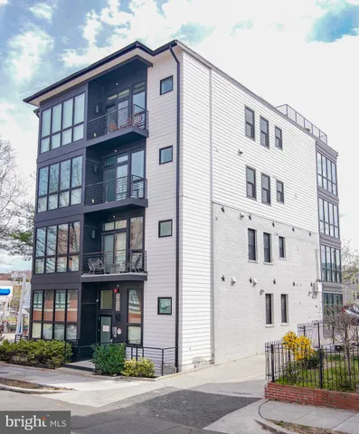 a front view of a building