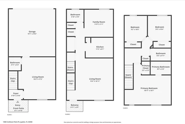 $3,500 | 1460 Corbison Point Place, Jupiter, FL 33458