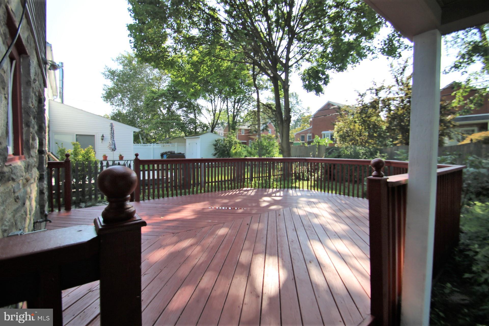 485 Maplewood Road Springfield, PA 19064 - Photo 9 of 51 view of deck from covered porch