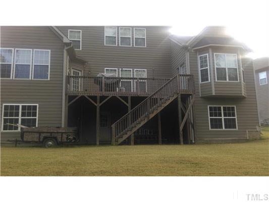 2117 Lower Lake Road Wake Forest, NC 27587 - Photo 10 of 11 Not the best photo, but the best view. This deck is very private neighbors cannot observe your deck. In addition, it looks out onto the pond