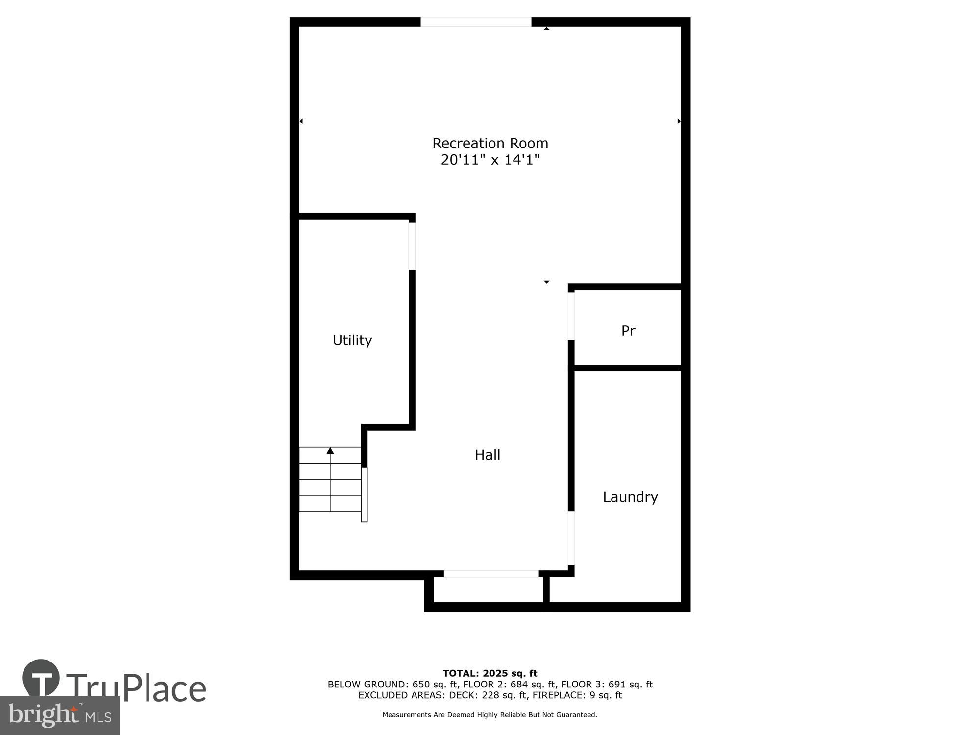8711 Ridge Hollow Court Springfield, VA 22152 - Photo 37 of 42 Lower Level (Labels & Measurements)