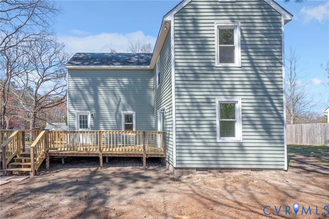 11101 Timonium Drive Chester, VA 23831 - Photo 8 of 21 a view of backyard of house
