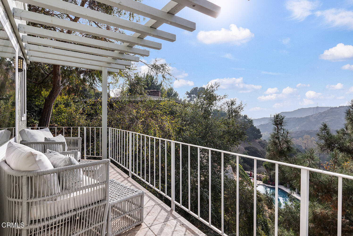 1386 Glen Oaks Boulevard Pasadena, CA 91105 - Photo 31 of 47 a view of a chair and tables in the balcony