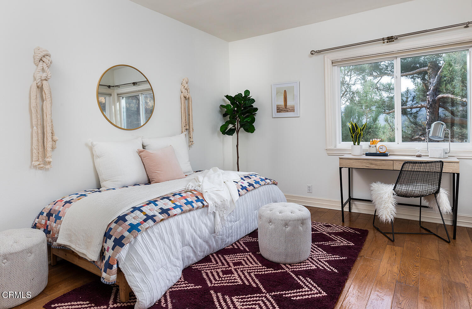 1386 Glen Oaks Boulevard Pasadena, CA 91105 - Photo 40 of 47 a bedroom with a large bed and a window