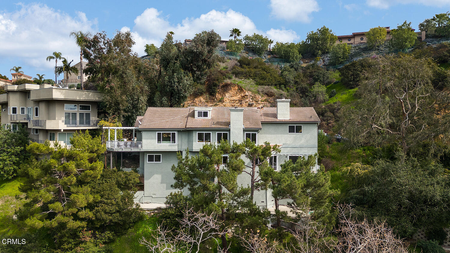 1386 Glen Oaks Boulevard Pasadena, CA 91105 - Photo 44 of 47 an aerial view of a house with a garden