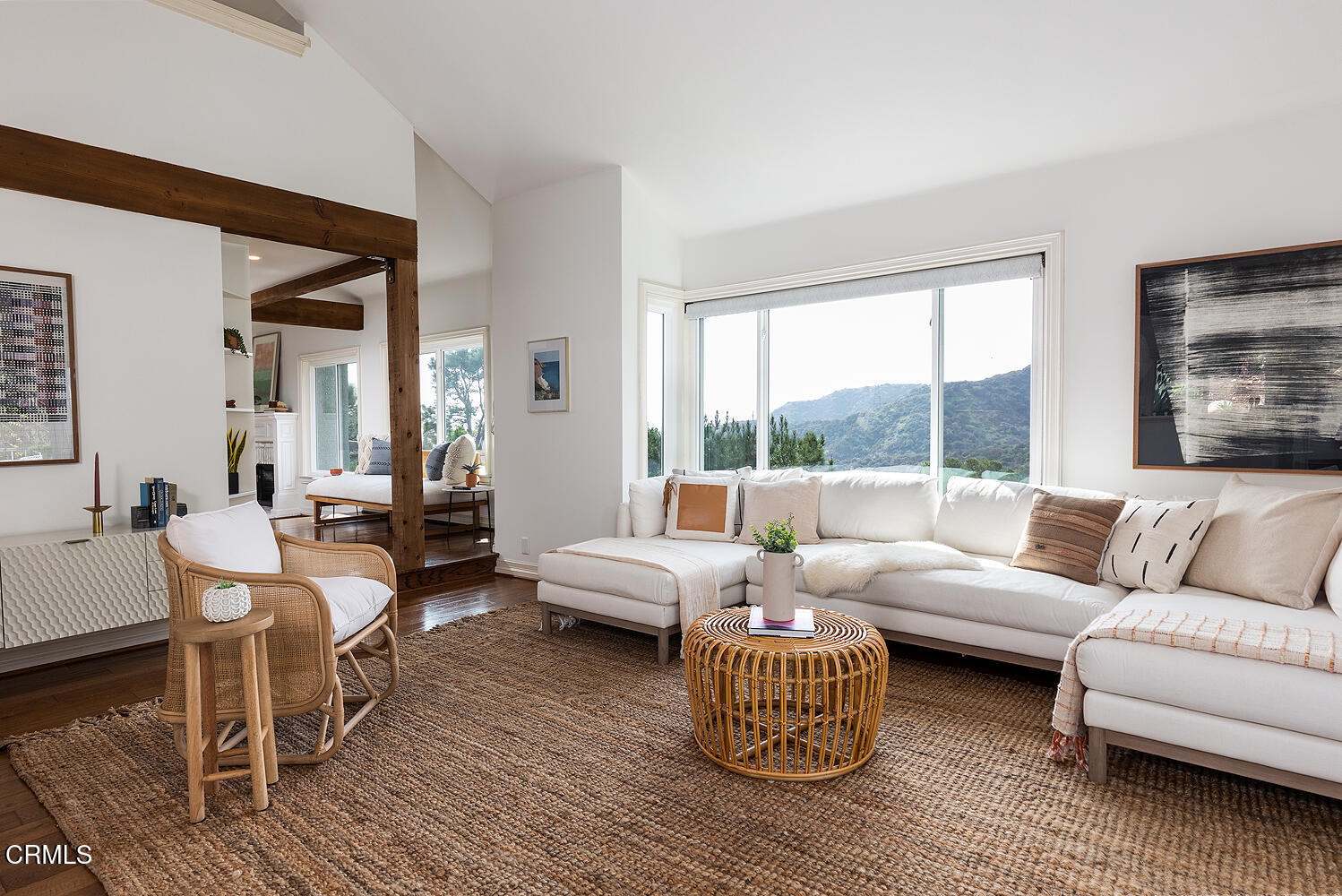 1386 Glen Oaks Boulevard Pasadena, CA 91105 - Photo 10 of 47 a living room with furniture and a large window