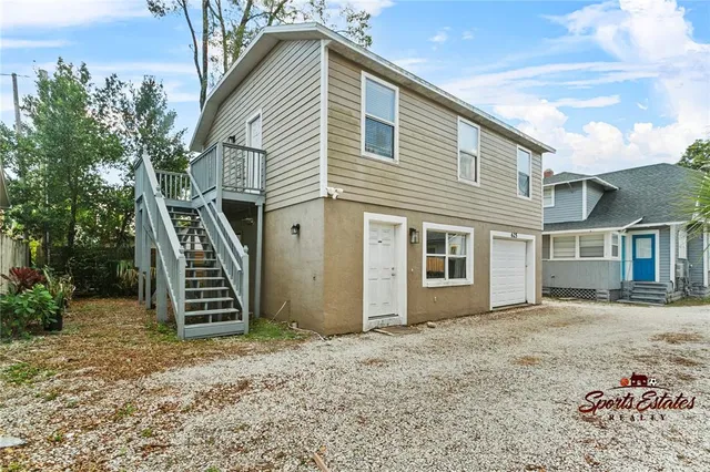 a front view of a house with balcony