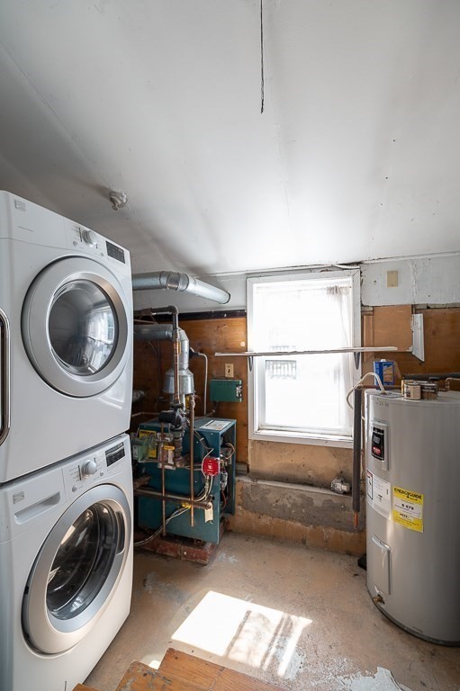 3 Davis St Extension Gloucester, MA 01930 - Photo 17 of 29 a view of a storage & utility room with washer and dryer