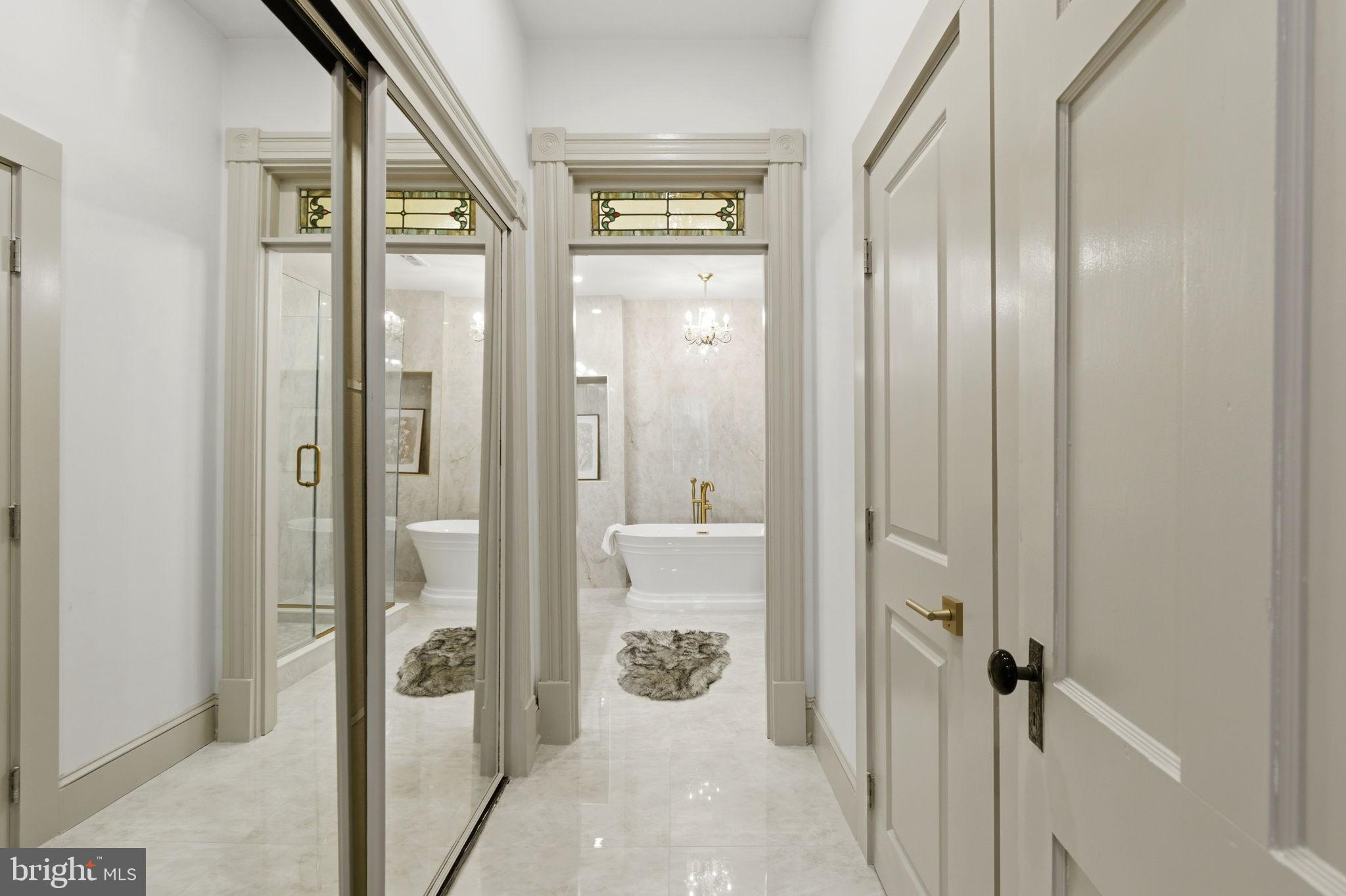 1210 T Street Northwest Washington, DC 20009 - Photo 22 of 41 a bathroom with a granite countertop shower