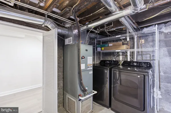 a view of a storage room