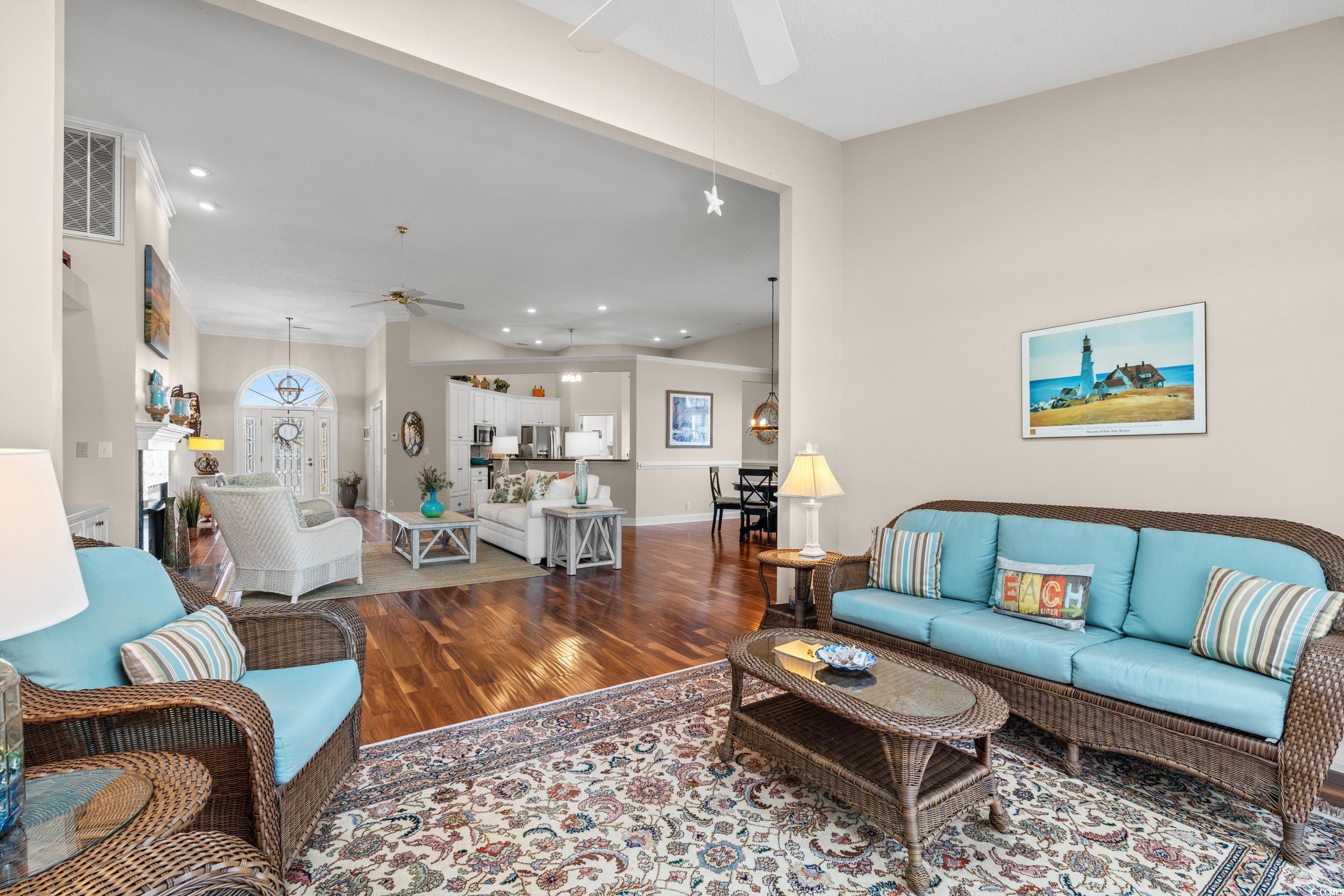 30 Baldwin Loop Pawleys Island, SC 29585 - Photo 16 of 39 Living room with recessed lighting, visible vents,