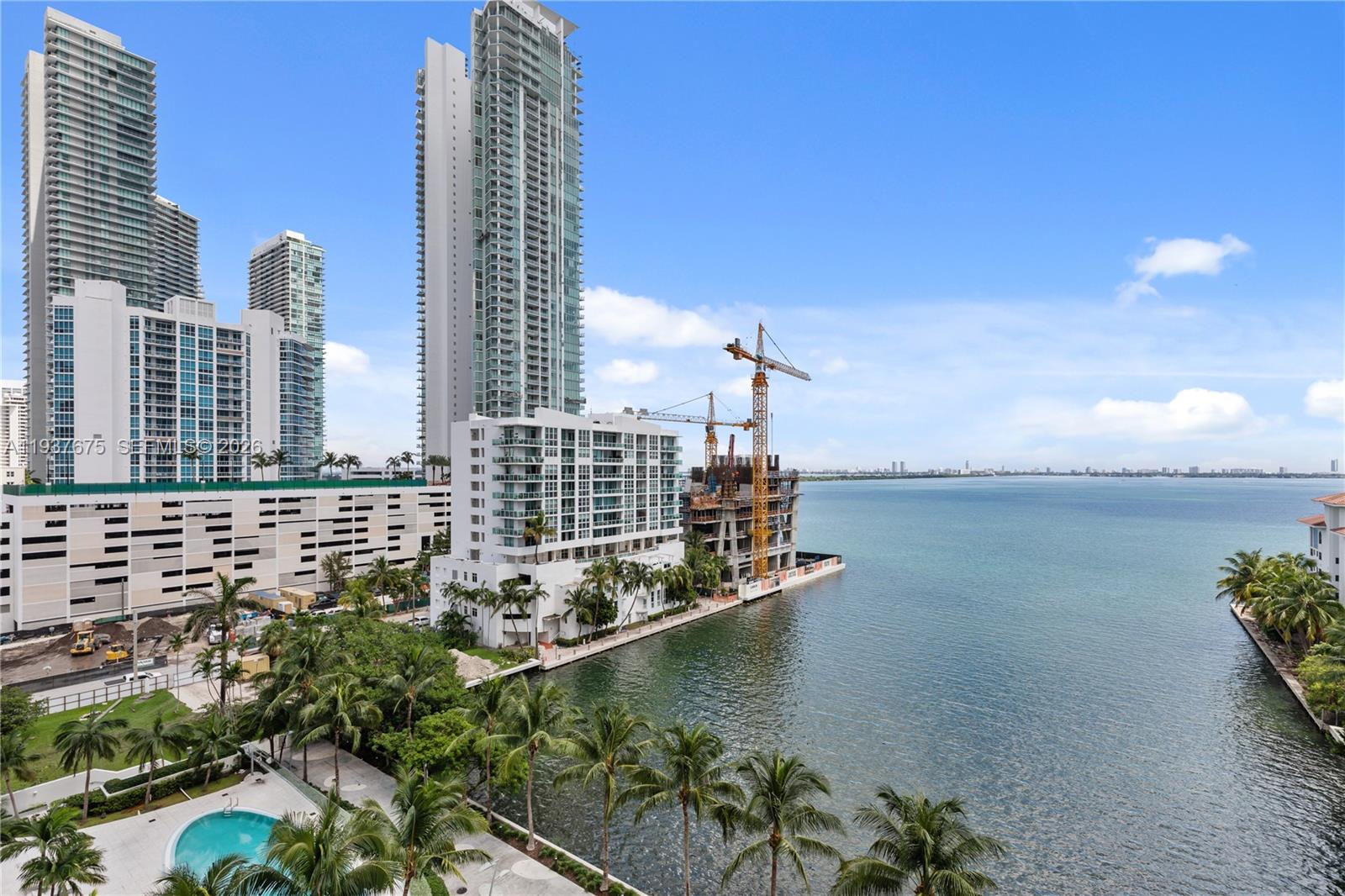 460 Northeast 28th Street, Unit 808 Miami, FL 33137 - Photo 16 of 41 a view of a lake and tall building