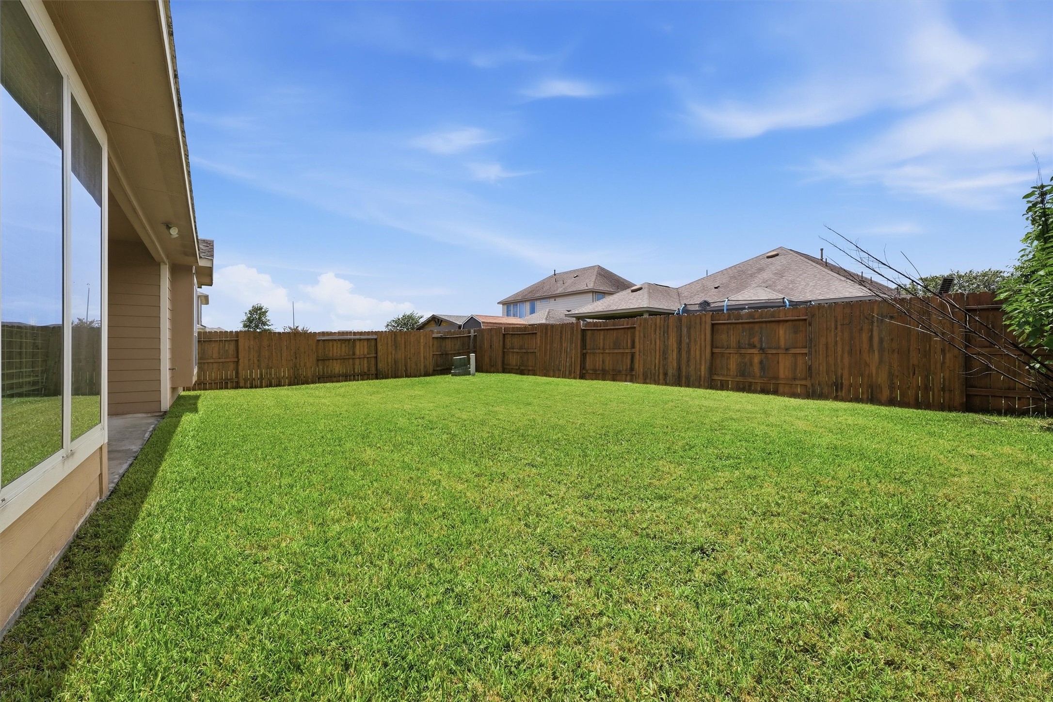 1908 Sunset Terrace Lane Pearland, TX 77089 - Photo 25 of 35 Pool-size backyard - room to play, garden or entertain.