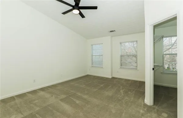 a view of a room with closet area