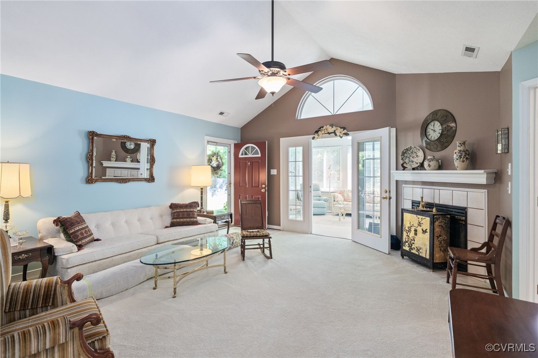 1314 Tannery Circle Midlothian, VA 23113 - Photo 12 of 25 a living room with furniture and a fireplace