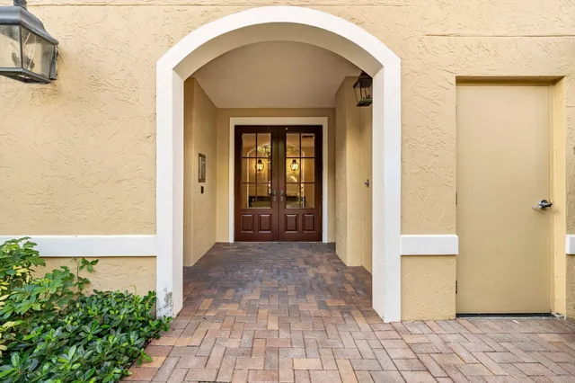 a view of front door of a house