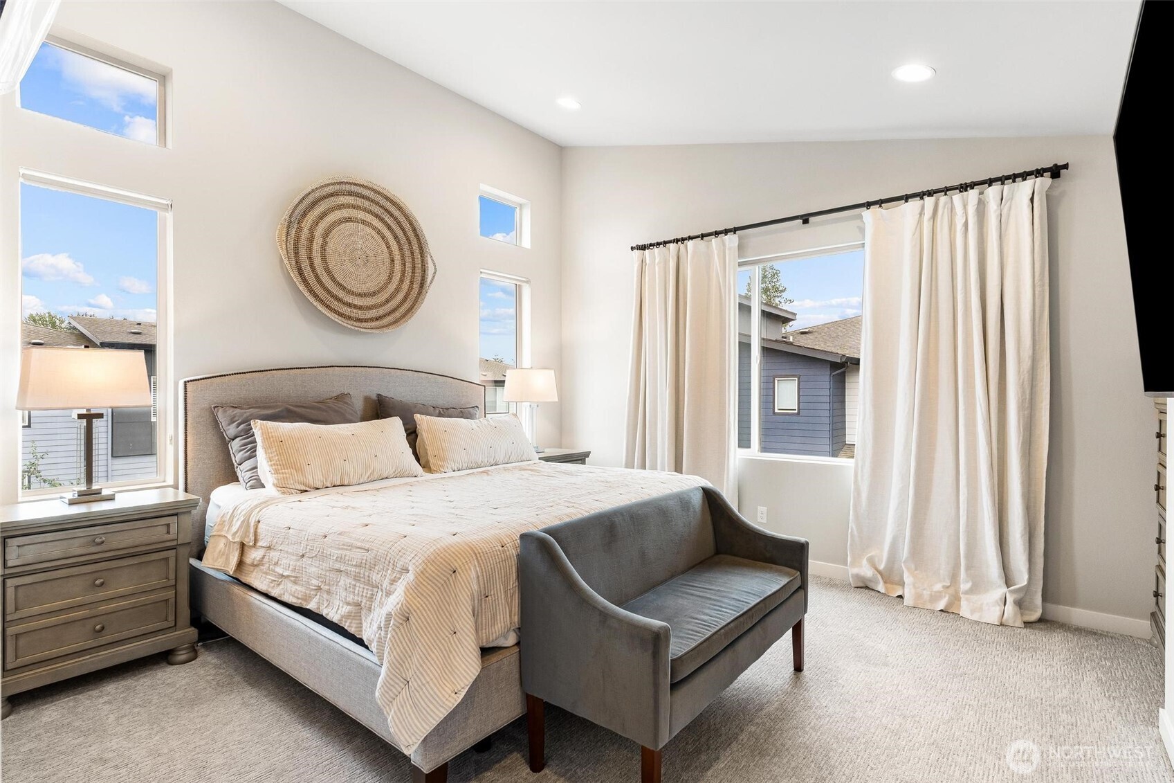 513 238th Street Southeast, Unit A Bothell, WA 98021 - Photo 21 of 31 a bedroom with a bed lamp and a window