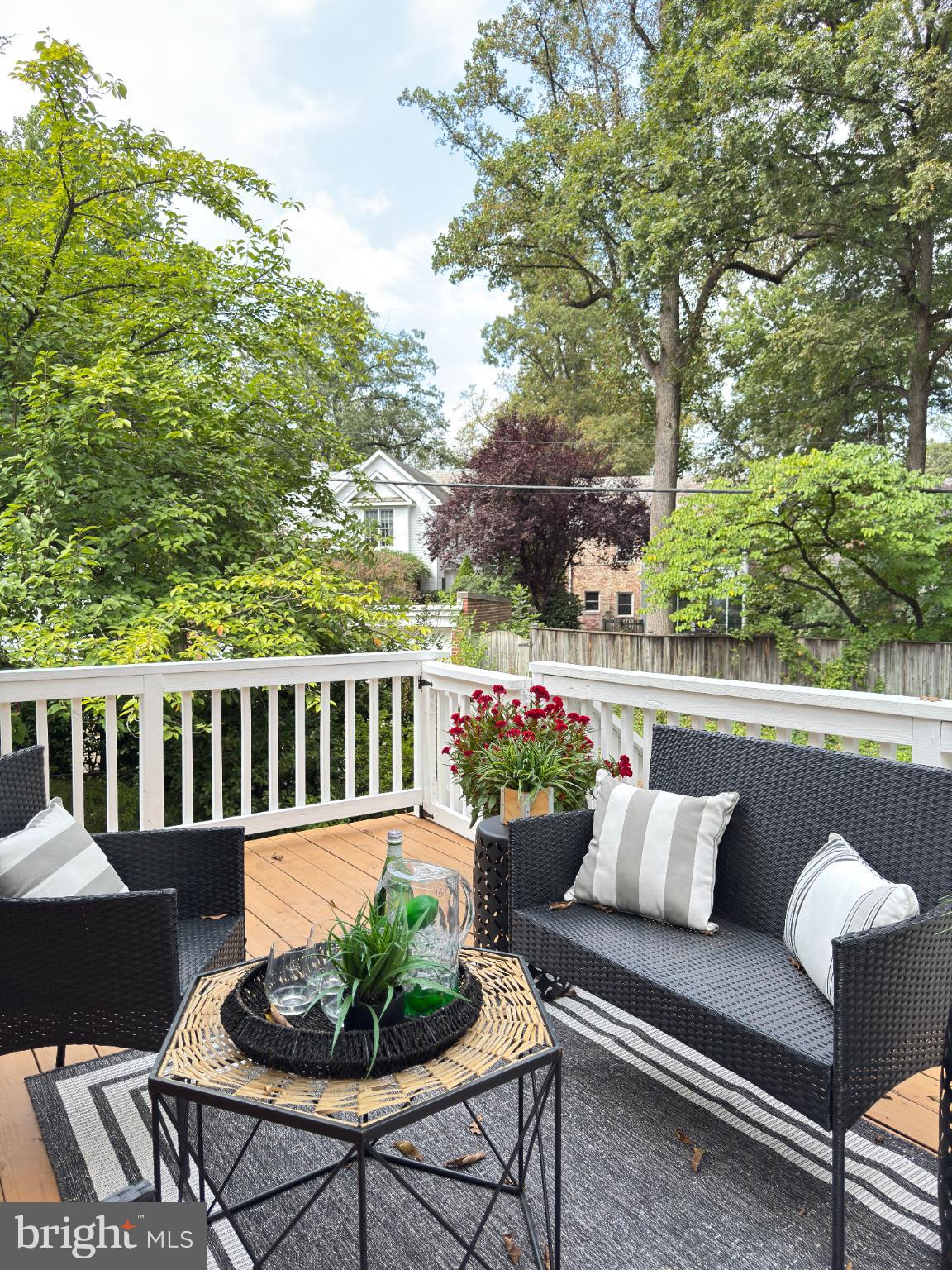 3293 Worthington Street Northwest Washington, DC 20015 - Photo 32 of 45 a view of a chairs and table in the roof deck