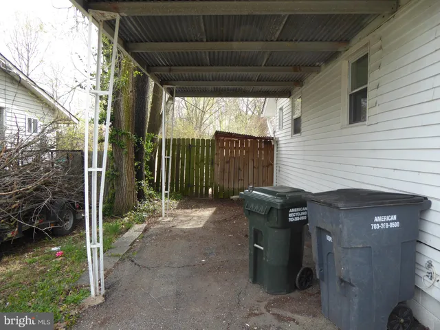 a view of a backyard with plants