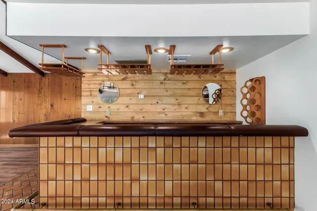 a view of a hallway with entryway