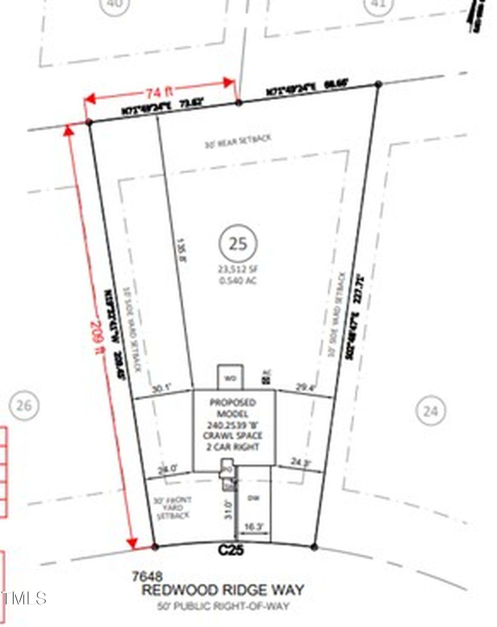 7648 Redwood Rdg Way Willow Spring, NC 27592 - Photo 34 of 35 Plot Plan
